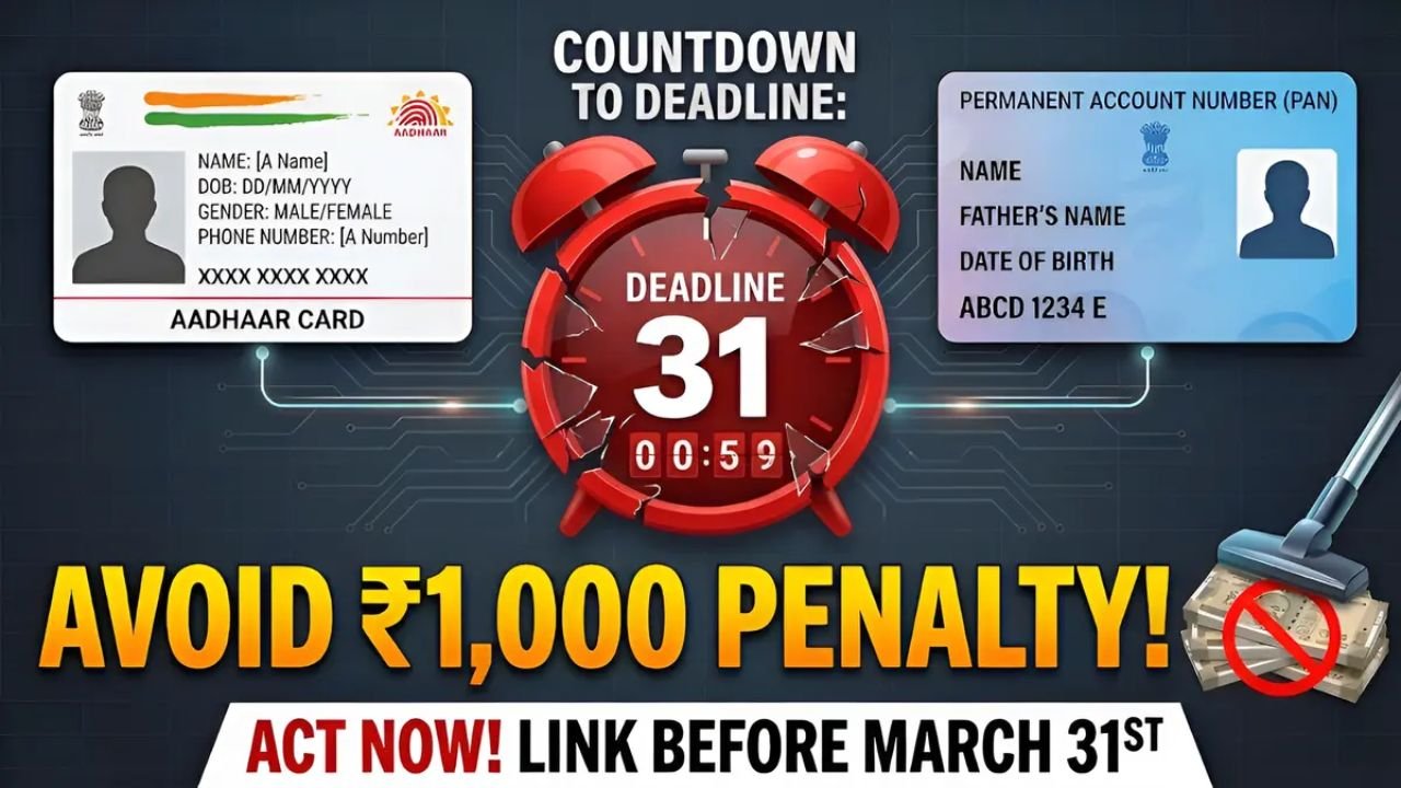 PAN–Aadhaar Linking 2026: Complete Your Linking Before March 31 to Avoid Penalties