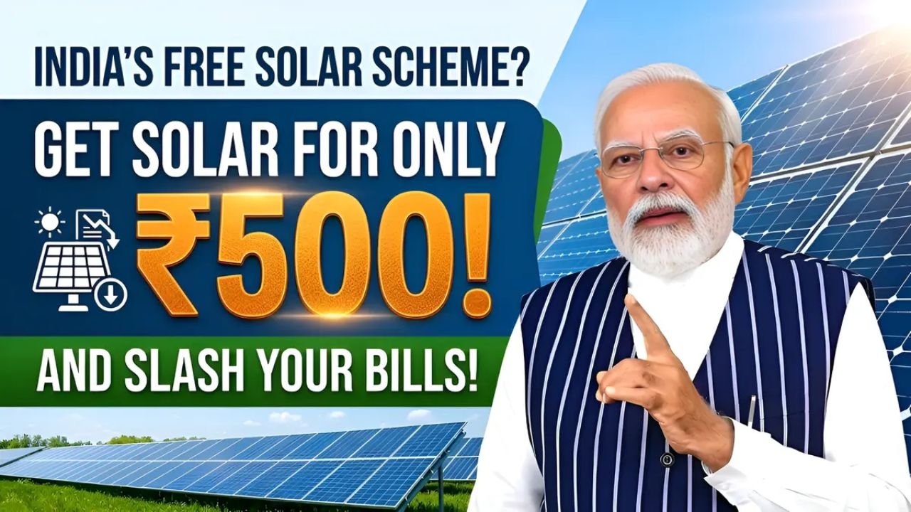 Rooftop Solar Yojana 2026: Install a Home Solar System for Just ₹500 and Cut Electricity Bills